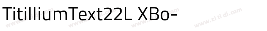 TitilliumText22L XBo字体转换